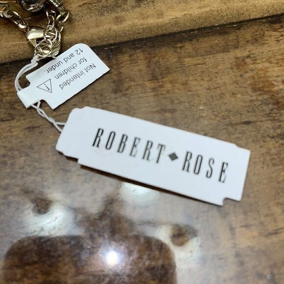 NWT Robert Rose bi color gold silver bead necklace - Picture 9 of 10